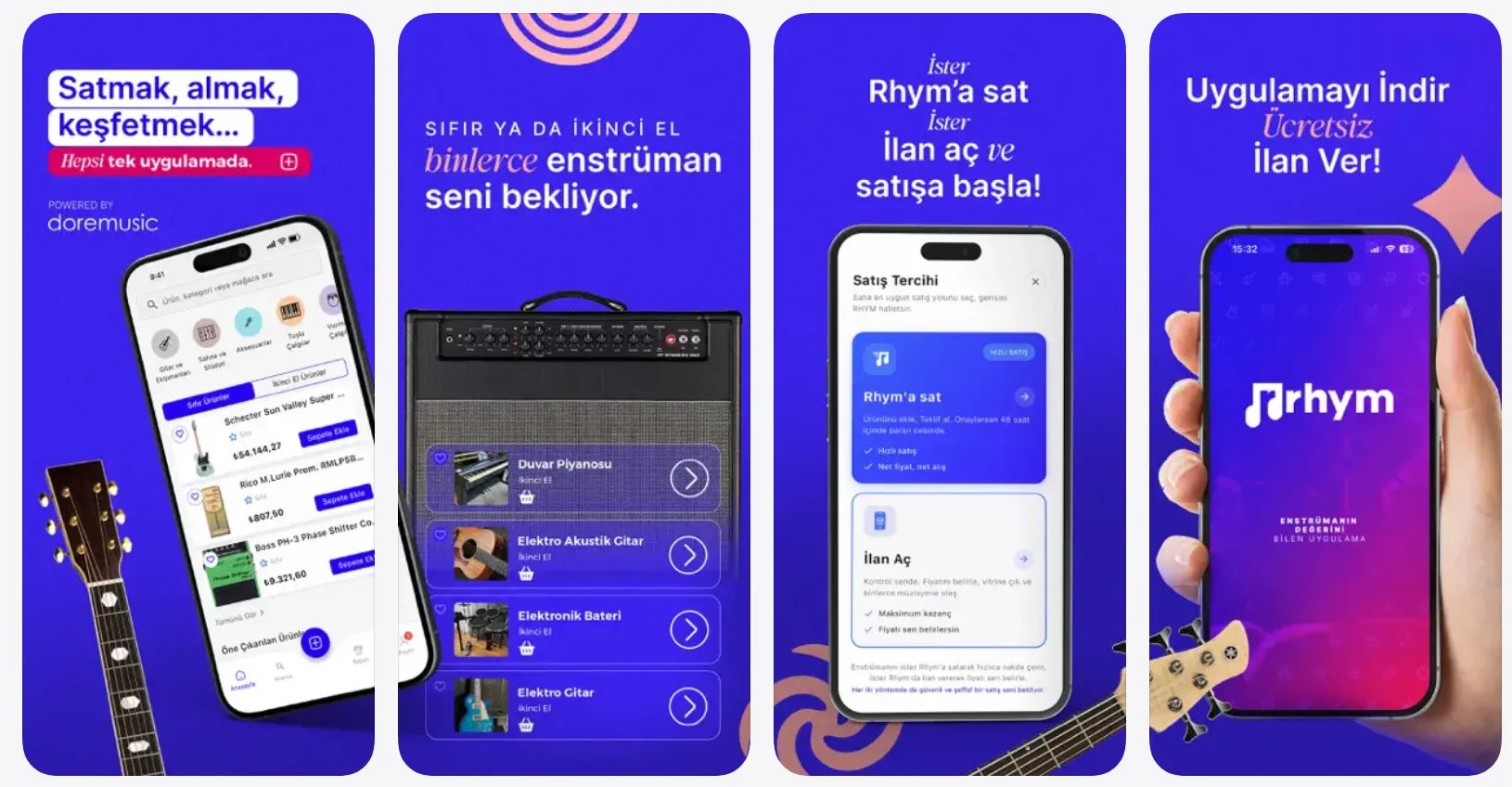 İkinci el enstrüman pazarında yeni nesil alım satım modeli